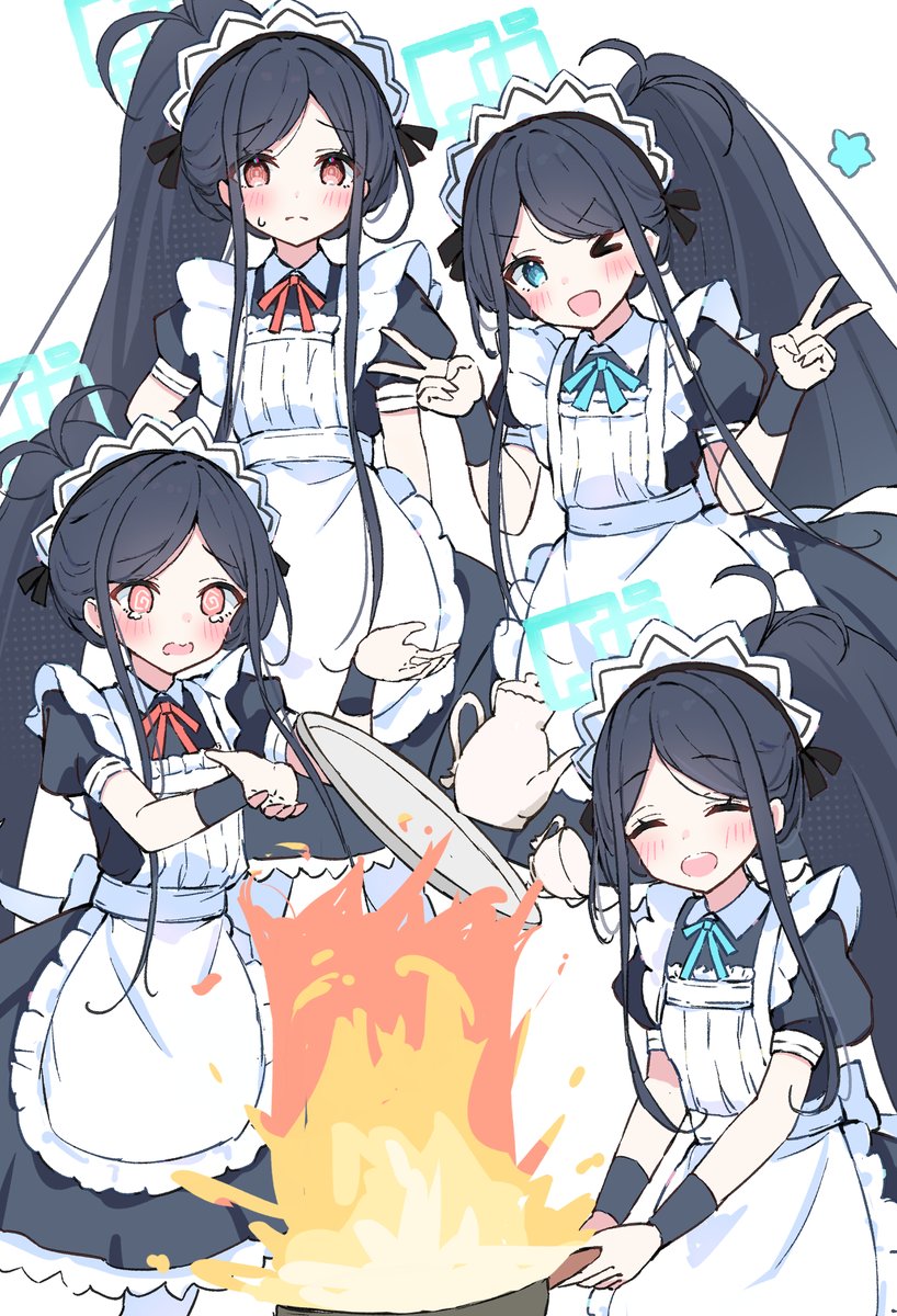 天童アリス(ブルアカ) ,メイドアリス 「」|さてとのイラスト