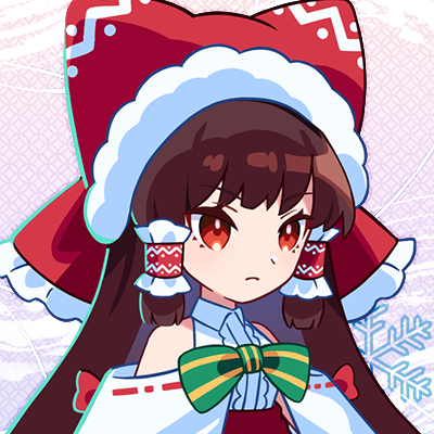 Xmas霊夢のアイコンをプレゼント🎉 現在開催中の「季節限定 Xmas霊夢