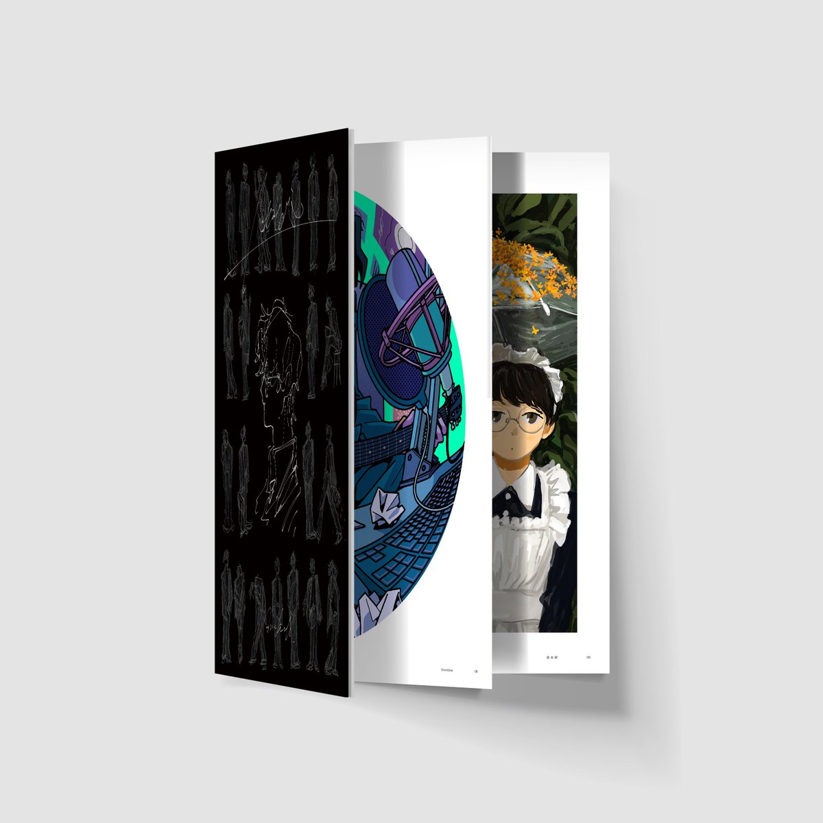 なとり画集「鏡面」 には、今回クレイジィくんの収録はご