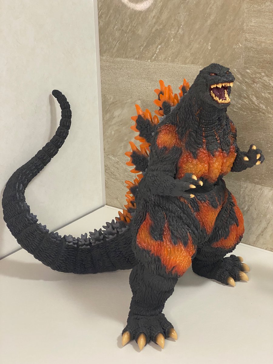 海洋堂 メガソフビシリーズ ゴジラ(1995) 夏ワンフェスで実物を拝見し