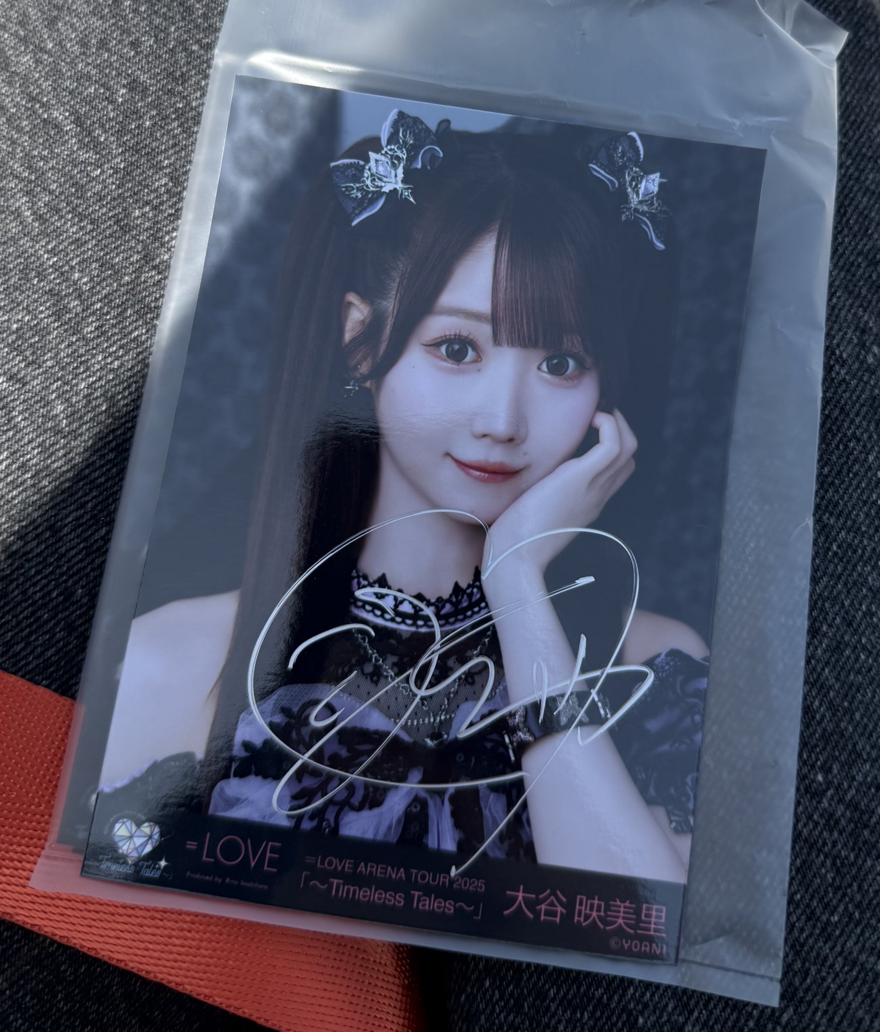 LOVE イコラブ 生写真 大谷映美里 「ポロシャツ」ヨリ 直筆 LOVE