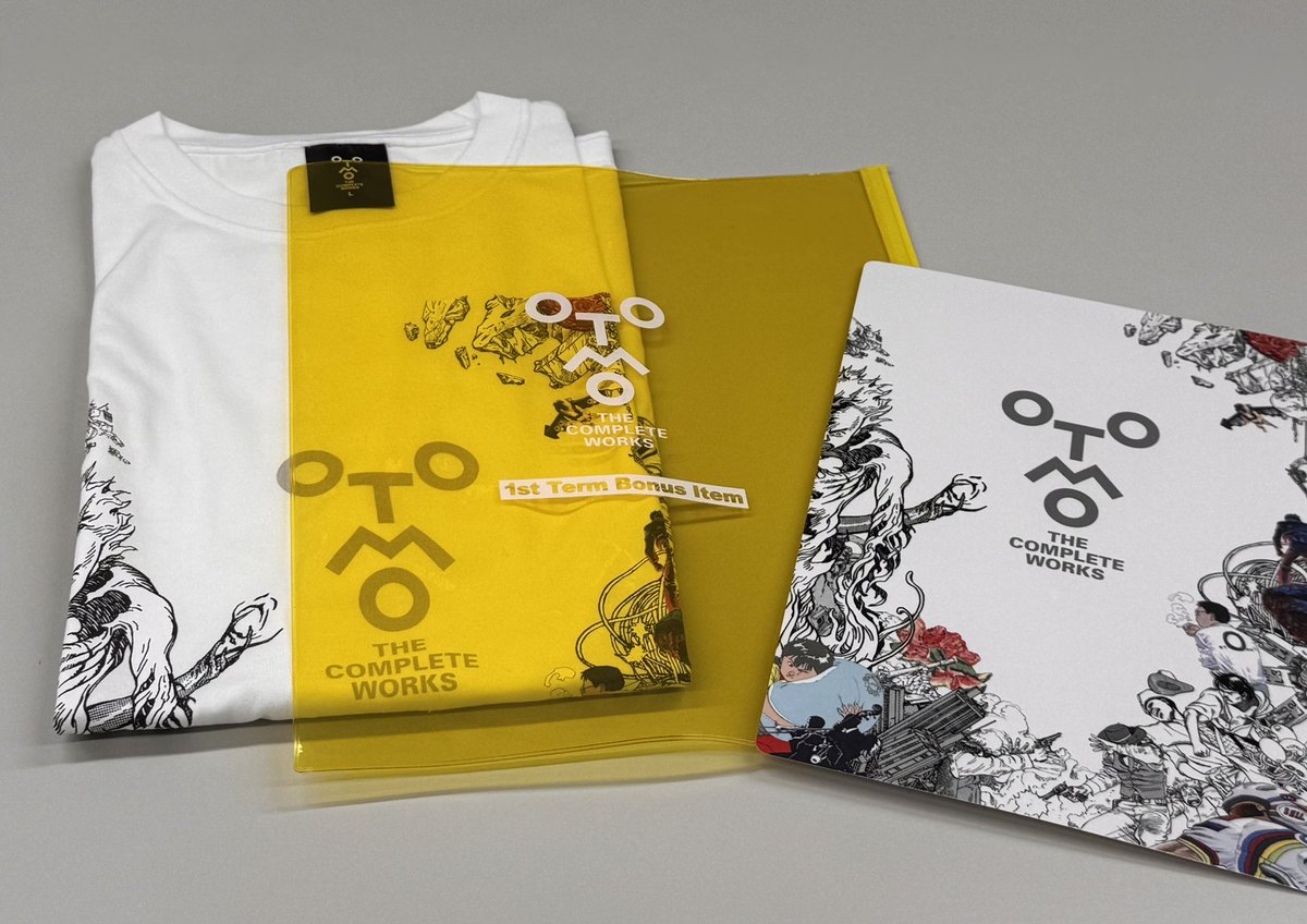 お待たせしております。 第一期全巻購入者特典のTシャツのパッケージが