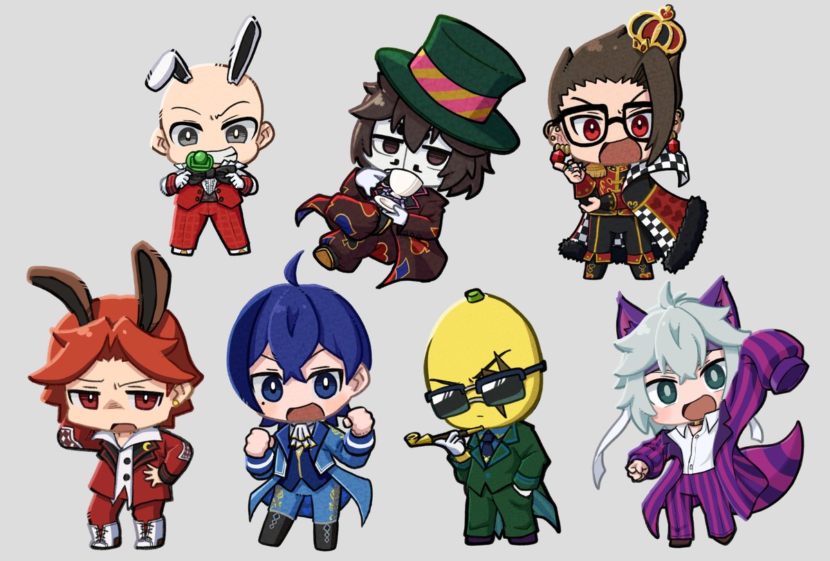 ワンダーランドすまスクメンバー 全員集合！ どのキャラもそれぞれ