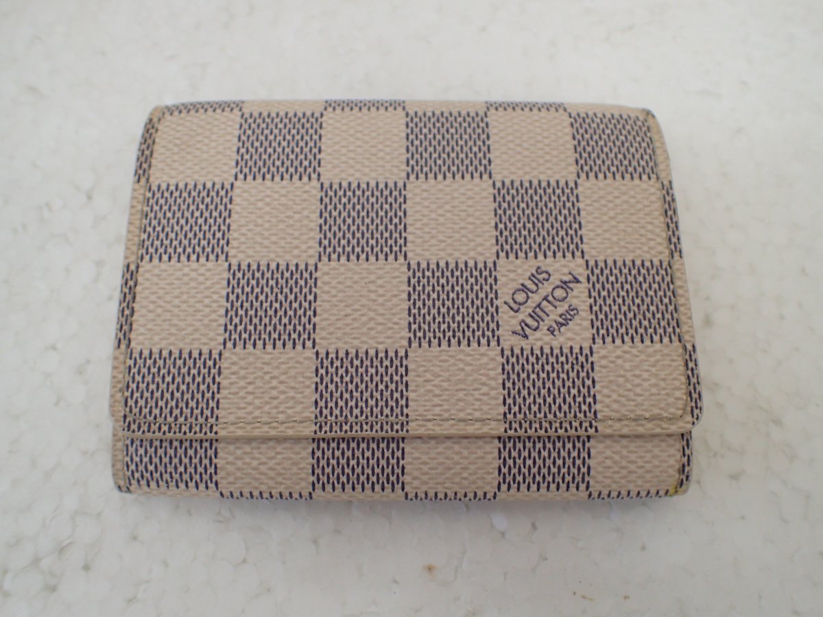 ルイヴィトン・ダミエアズール・アンヴェロップ・カルト・ドゥ