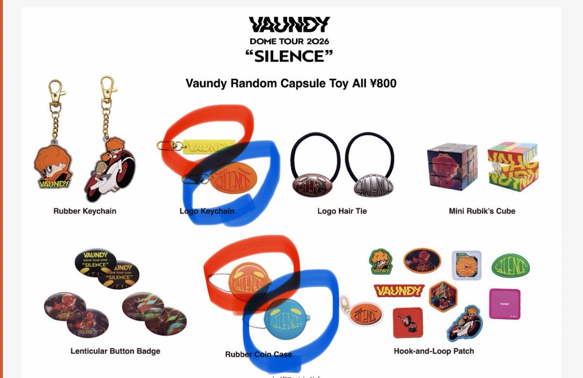 Vaundy カプセルトイ 交換 現地にて！！ 🟥求 🟦譲 出来れば同種交換✨️