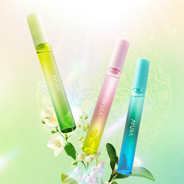 アユーラ」の“心につける香り”、 3種類のフレグランスが1月から待望の