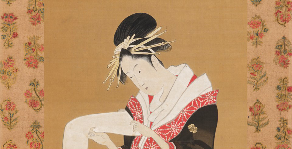 原宿の太田記念美術館で3/6（金）より開催の「表装ー肉筆浮世絵を彩る