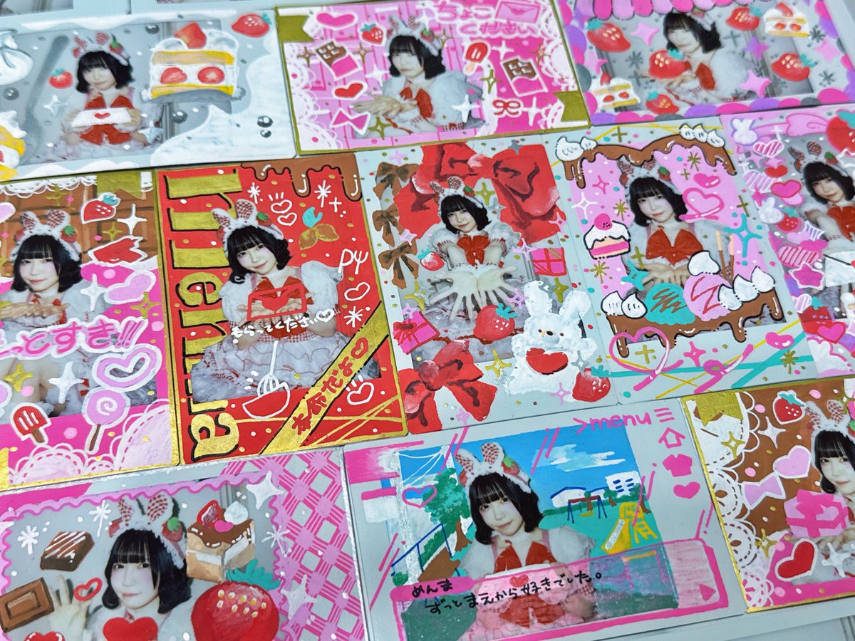 今回のお気に入りチェキは、某市販チョコレートパッケージ風チェキです