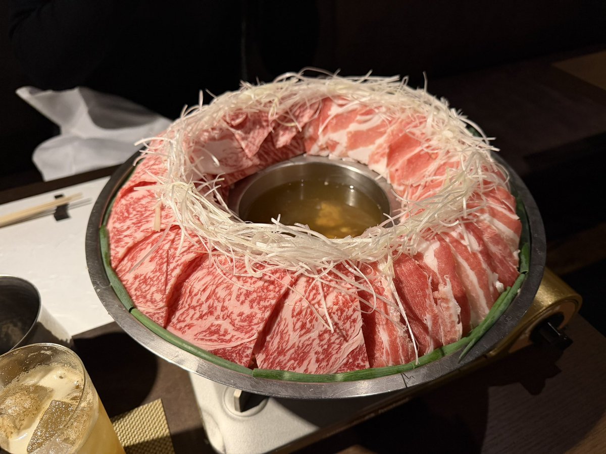 ママぴよと打ち上げしゃぶしゃぶ来たよ 🐣🥩♡