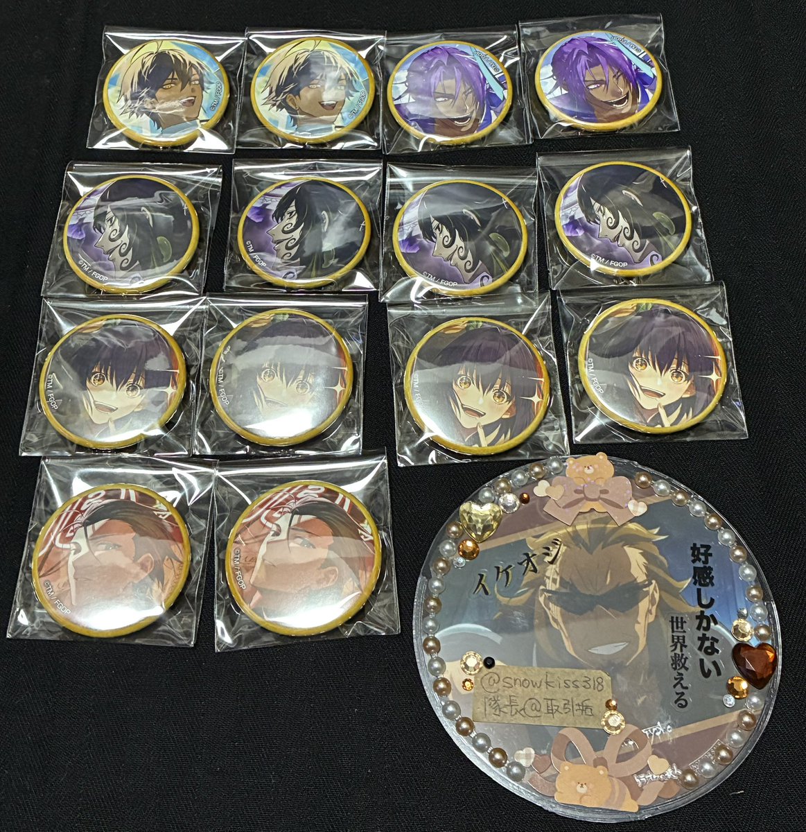 譲渡】 Fate/GrandOrder fgo CBC 2025 缶バッジ 譲)モンテクリスト