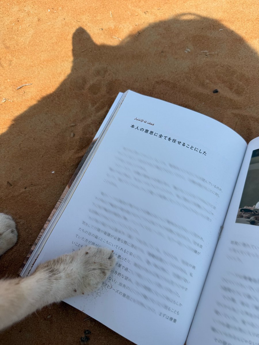 各子見出しのアラビア語はオットに考えてもらったもの。日本語を丸々