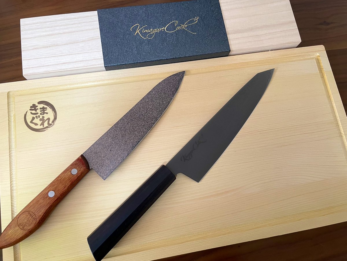 旦那が夜勤明け早朝から並んでくれてきまぐれブラックとまな板買いまし