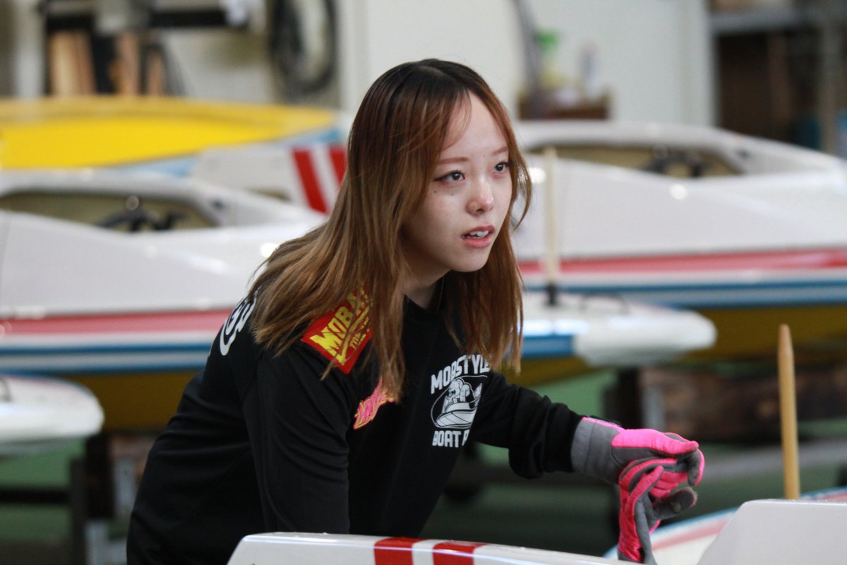 初日ピット】 初日6R1走だった羽田妃希選手は5コースから4着。舟券