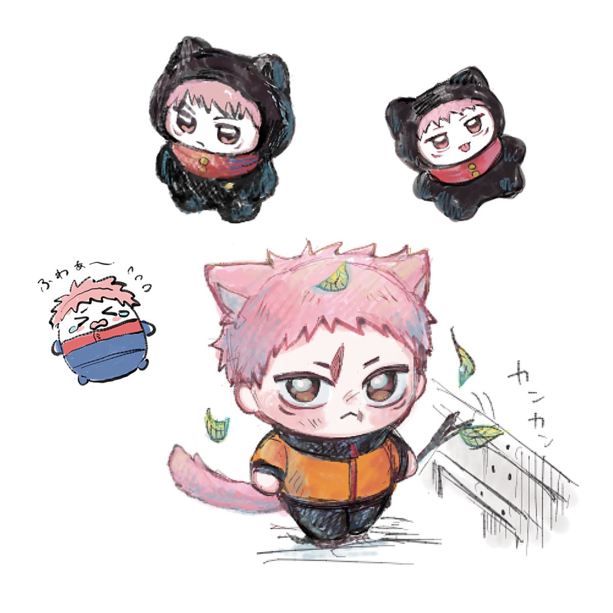 Post by 🖤 on X: ちびゆじ達🐾