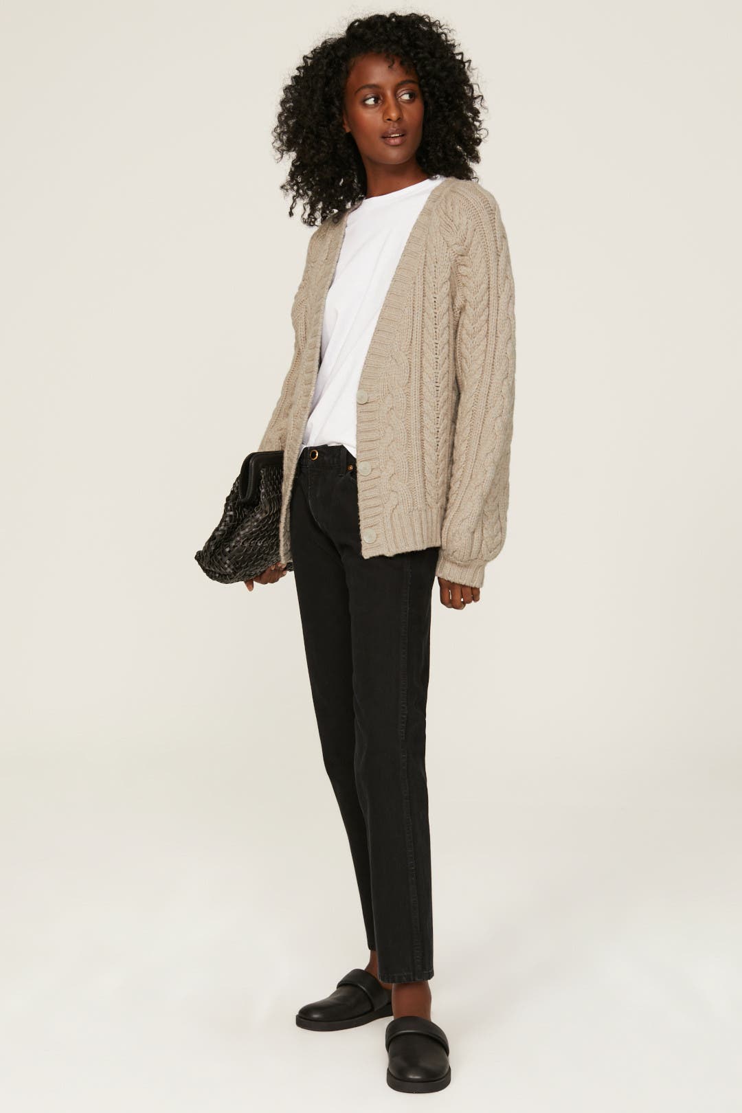 Chunky Cable Cardigan by NAADAM | Rent the Runway