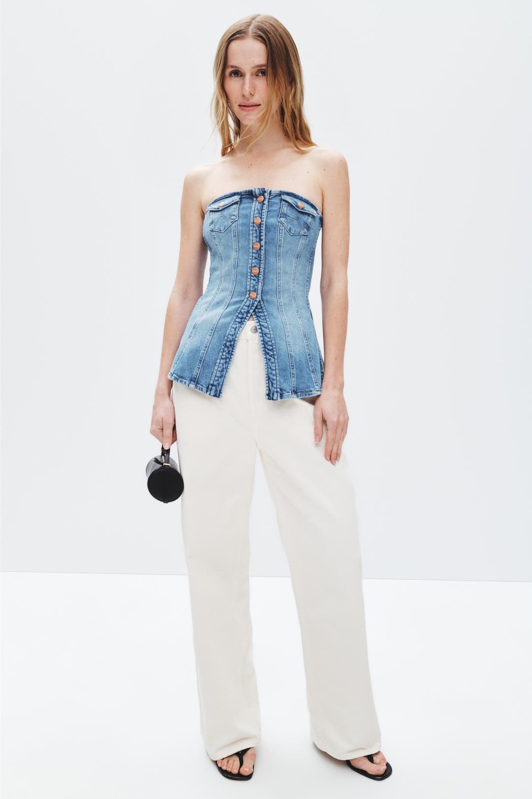 Denim Bustier by WRANGLER | Rent the Runway