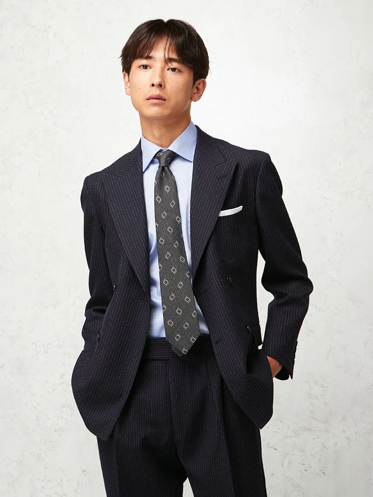 ✨希少サイズ BE8 パーソンズ ストライプ ビジネス スーツ 総裏 ✨希少