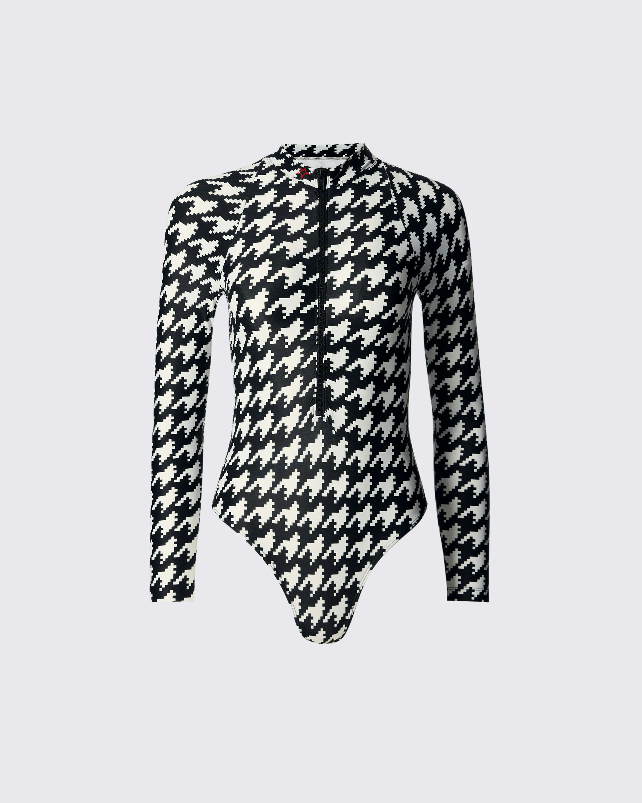 Houndstooth Long Sleeve Spring Suit | Perfect Moment