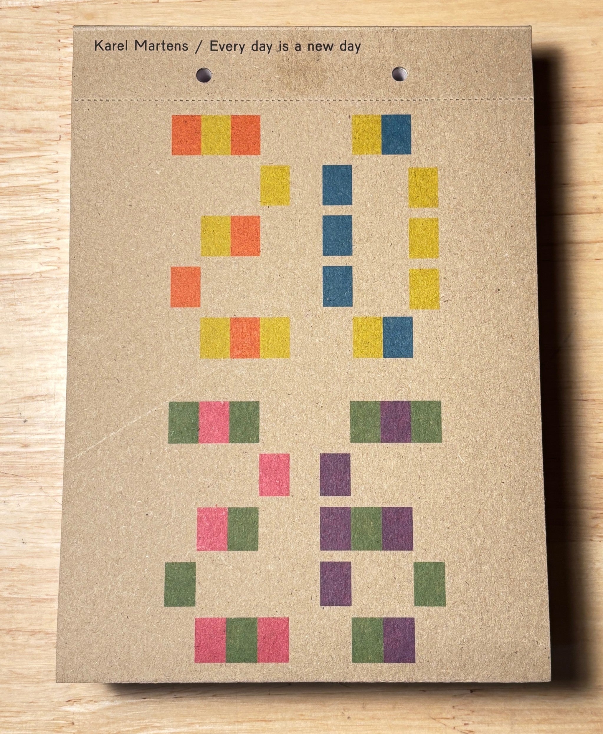 Karel Martens: Every Day Is a New Day – Calendar 2026 (OUT of