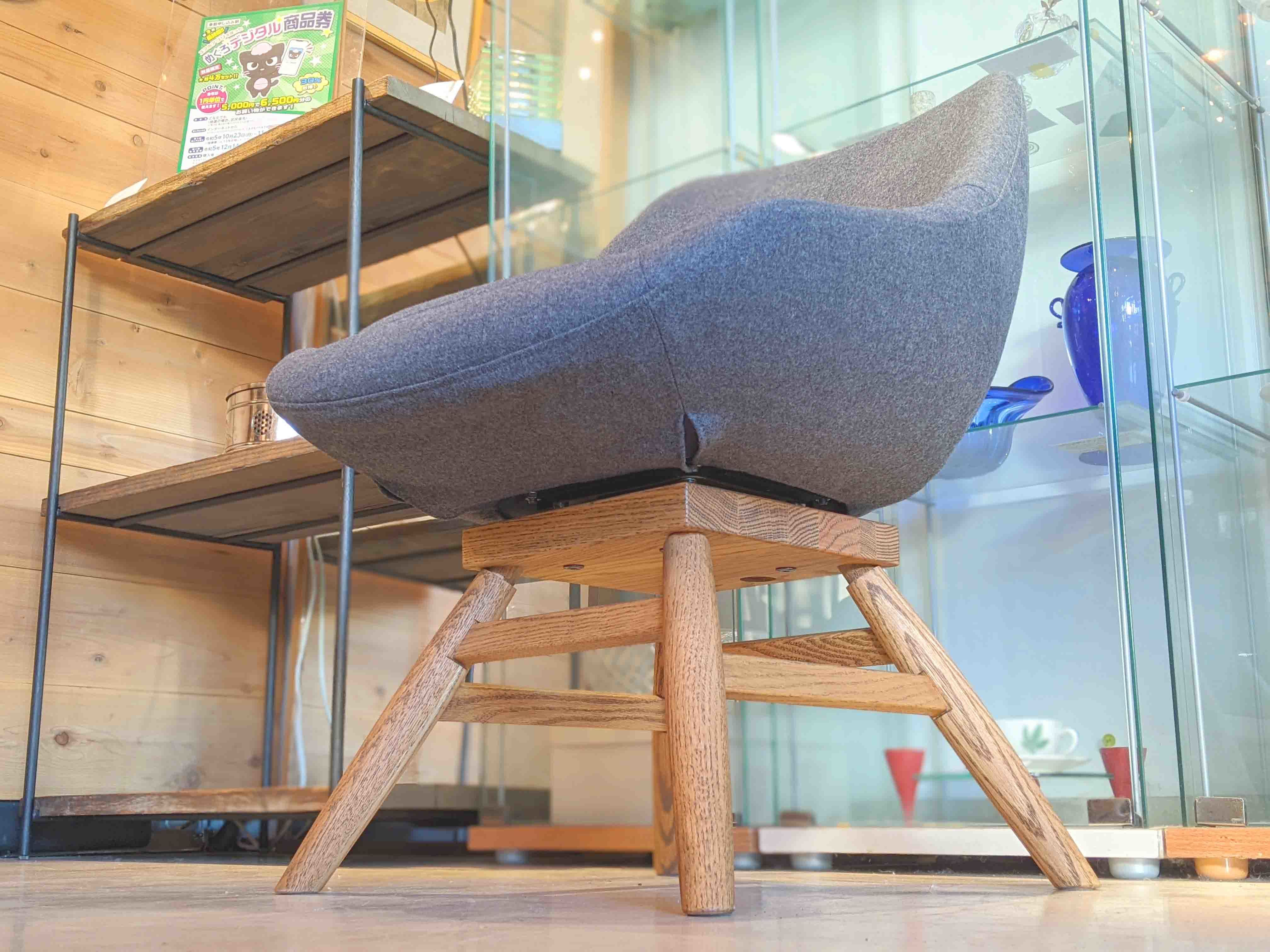 MOMO natural/モモナチュラル】M-ROUND CHAIR EM COVERING / モールド