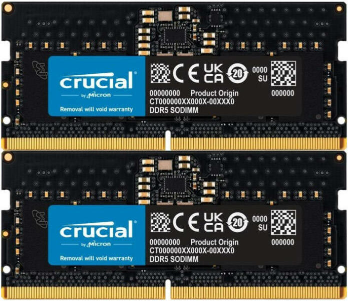 Crucial 16GB (2x8GB) DDR5 4800MHz CT2K8G48C40S5 (Memorie) - Preturi