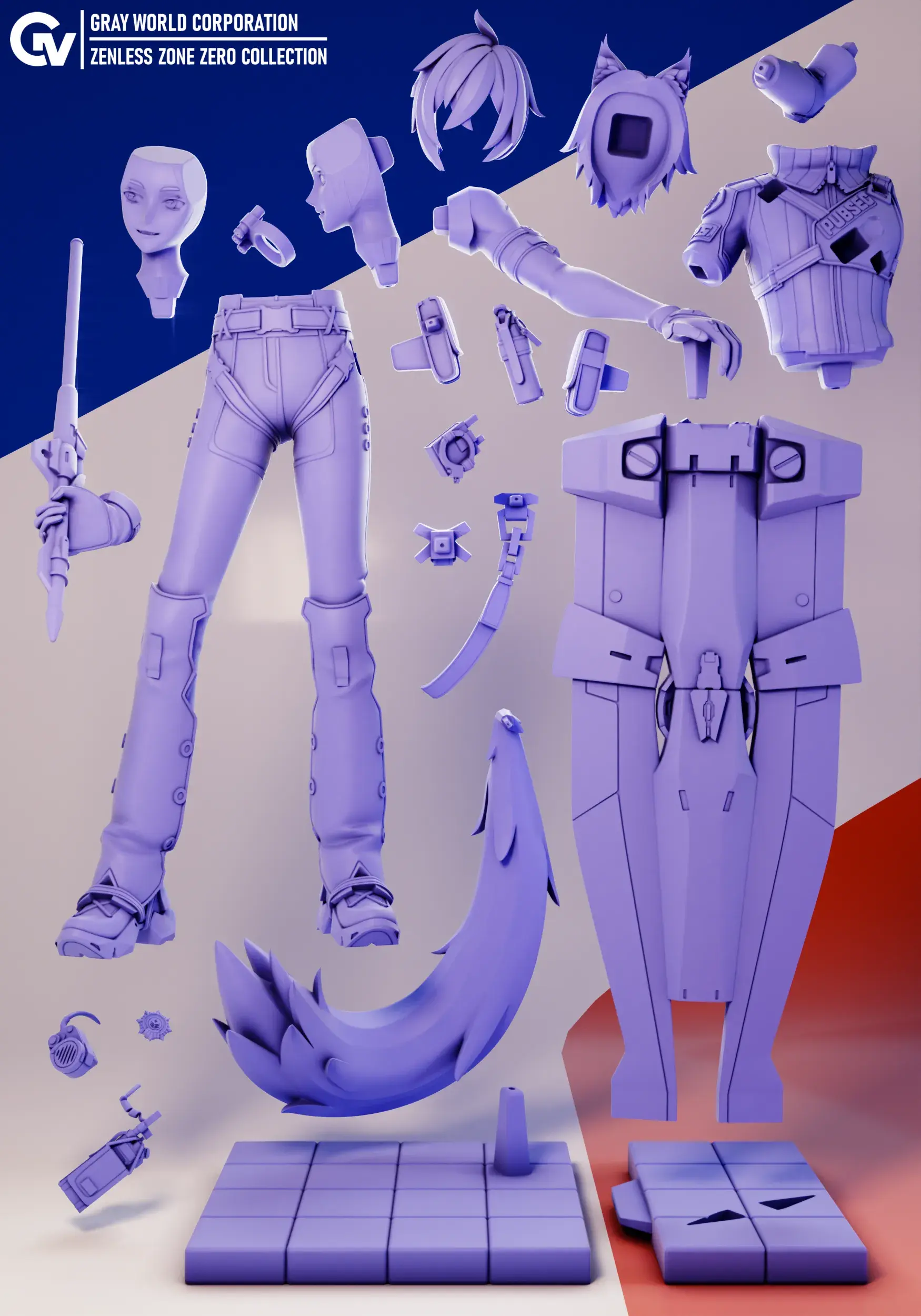 Seth Lowell | Zenless Zone Zero | 3D models download | Creality Cloud