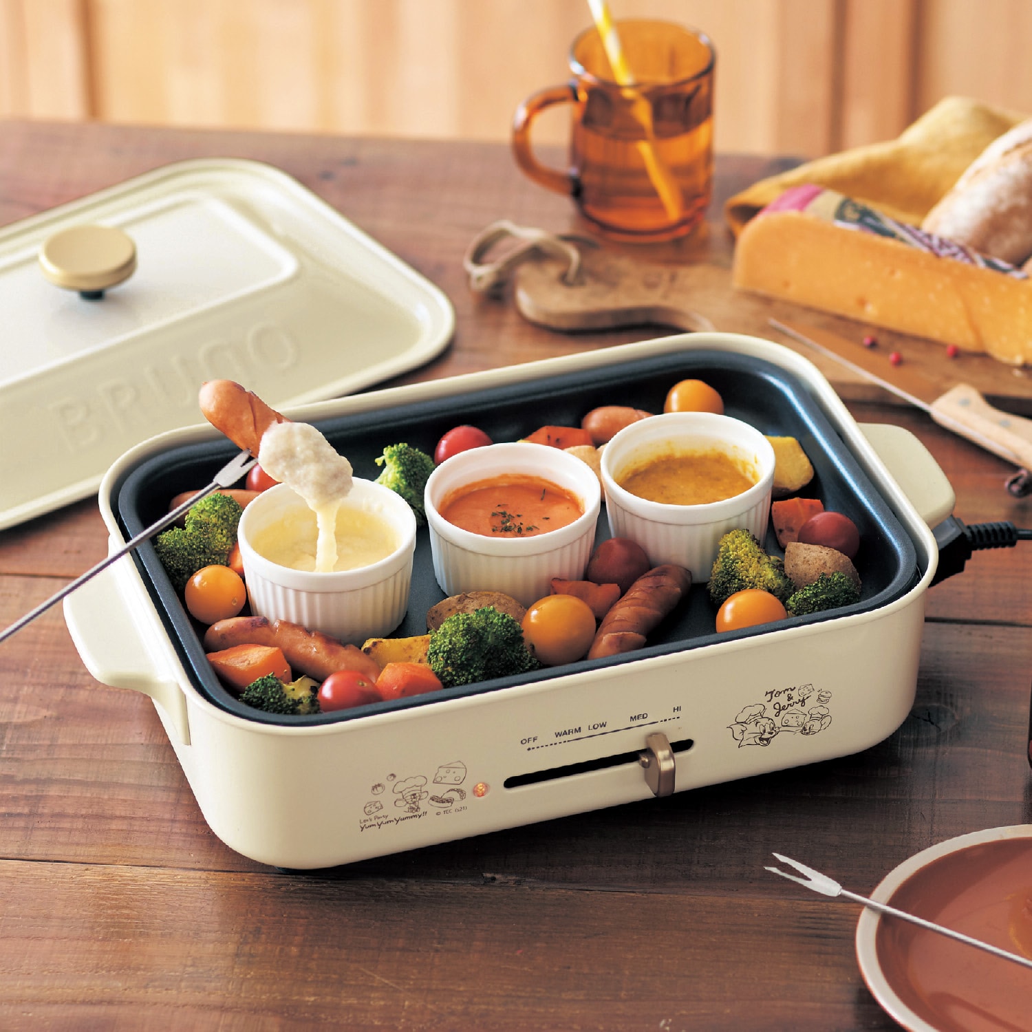 コンパクトホットプレート／BRUNO「トムとジェリー」（IH調理器