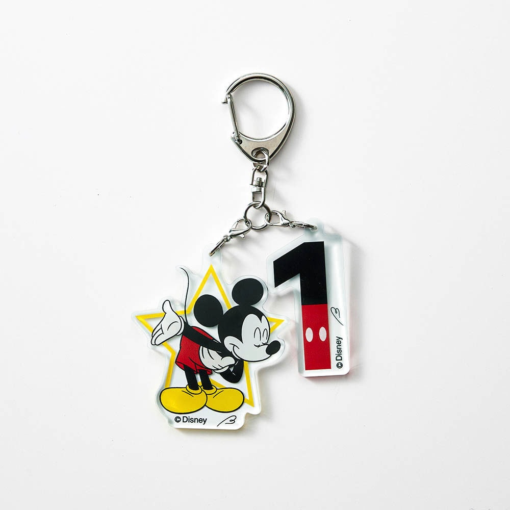 ナンバーアクリルキーホルダー(選べるキャラクター)(ディズニー/Disney