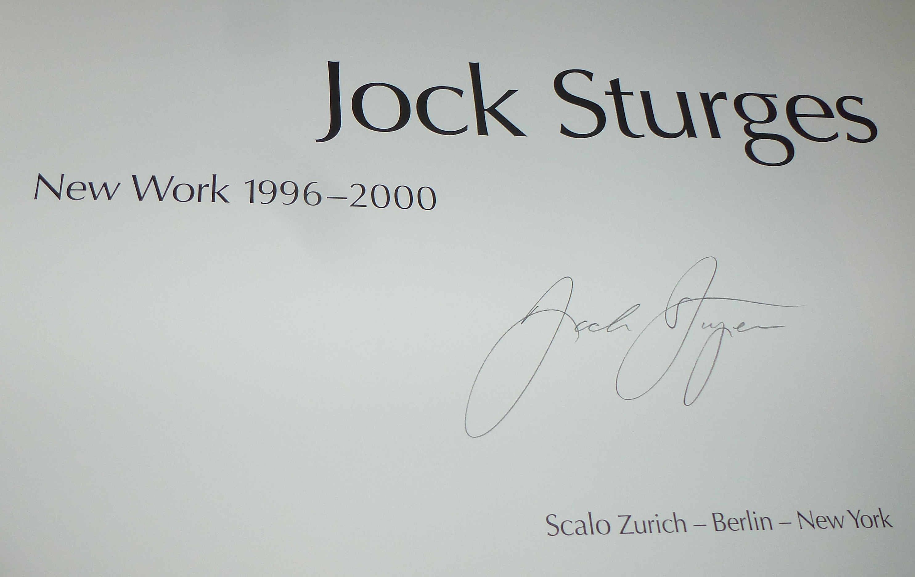 Jock Sturges: New Work, 1996-2000 by Sturges, Jock: fine Hardcover