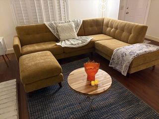 Allie Buttercup Yellow Rectangular Ottoman