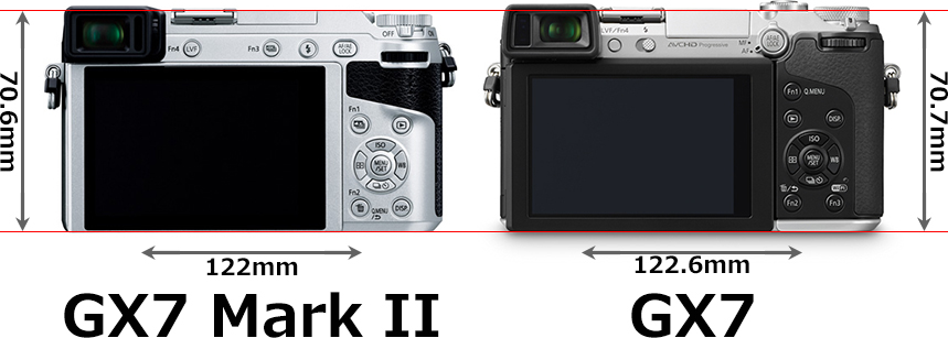 GX7 Mark II」と「GX7」の違い - フォトスク