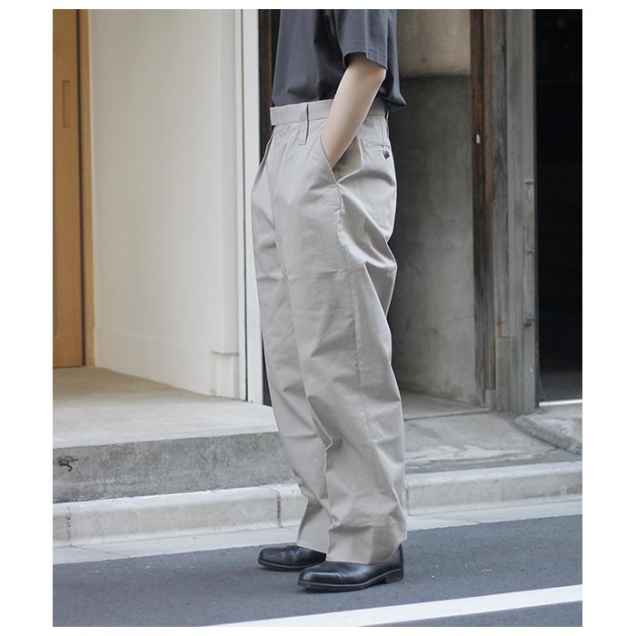 インテリム INTERIM ヴィンテージ チノ ワッシャー 1タック ワイド