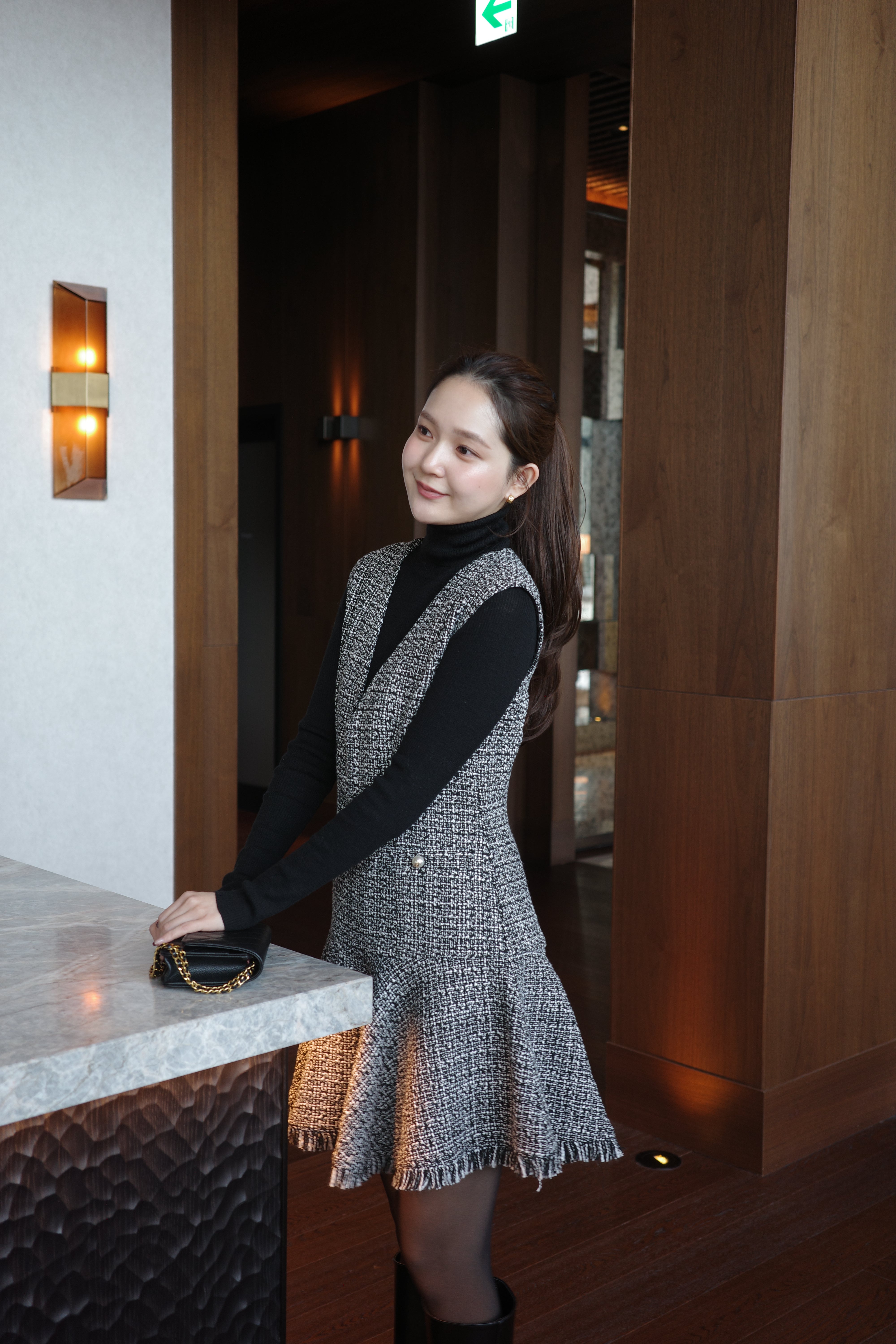 クラシカルツイードフレアミニワンピース – poláura OFFICIAL ONLINE STORE