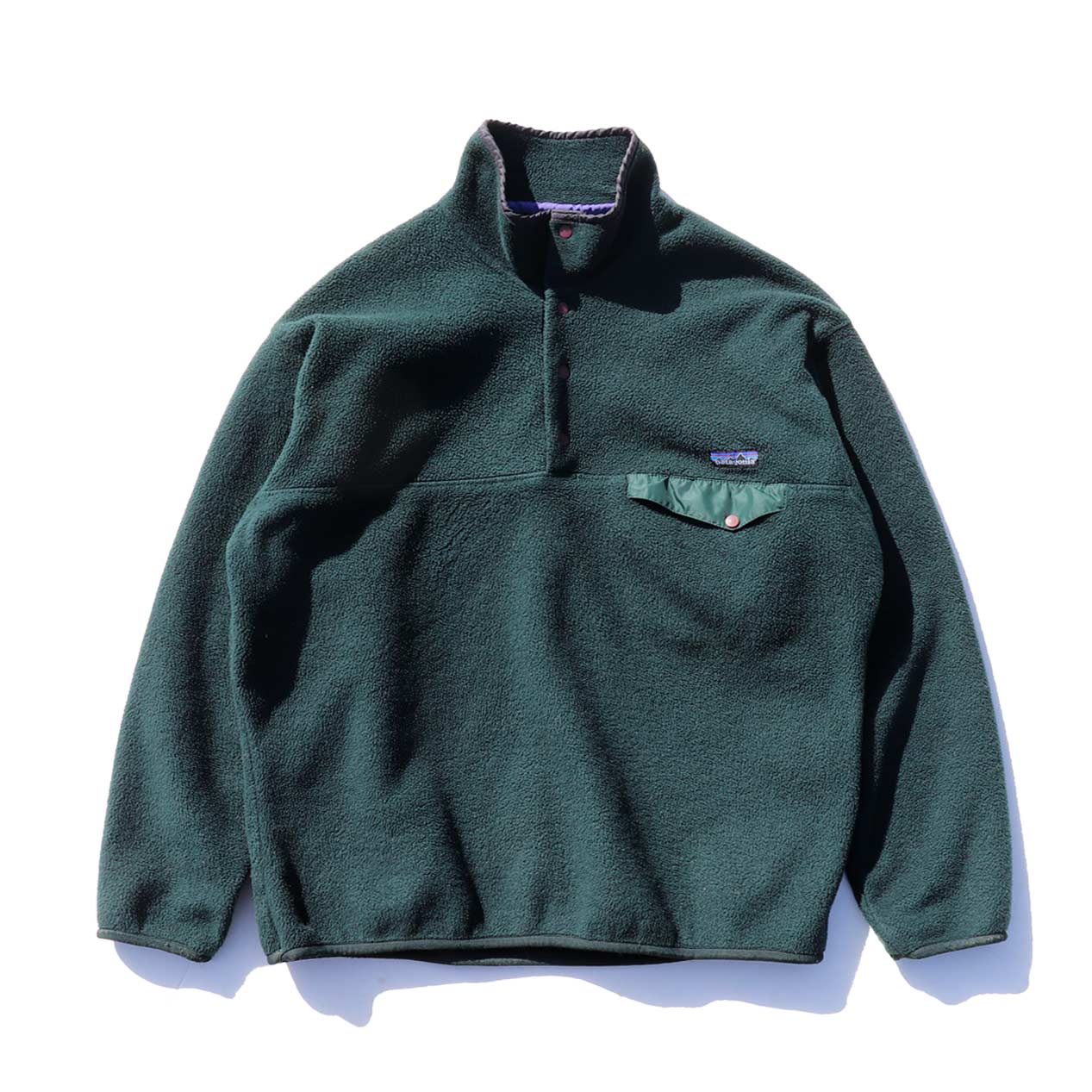 POST JUNK / 90's PATAGONIA SYNCHILLA ハンターグリーン スナップT [L]