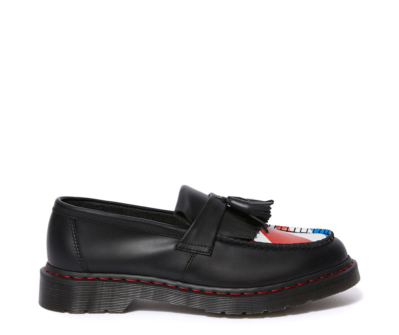 ADRIAN WHO BLACK UNION JACK SMOOTH LOAFER – Posers Hollywood
