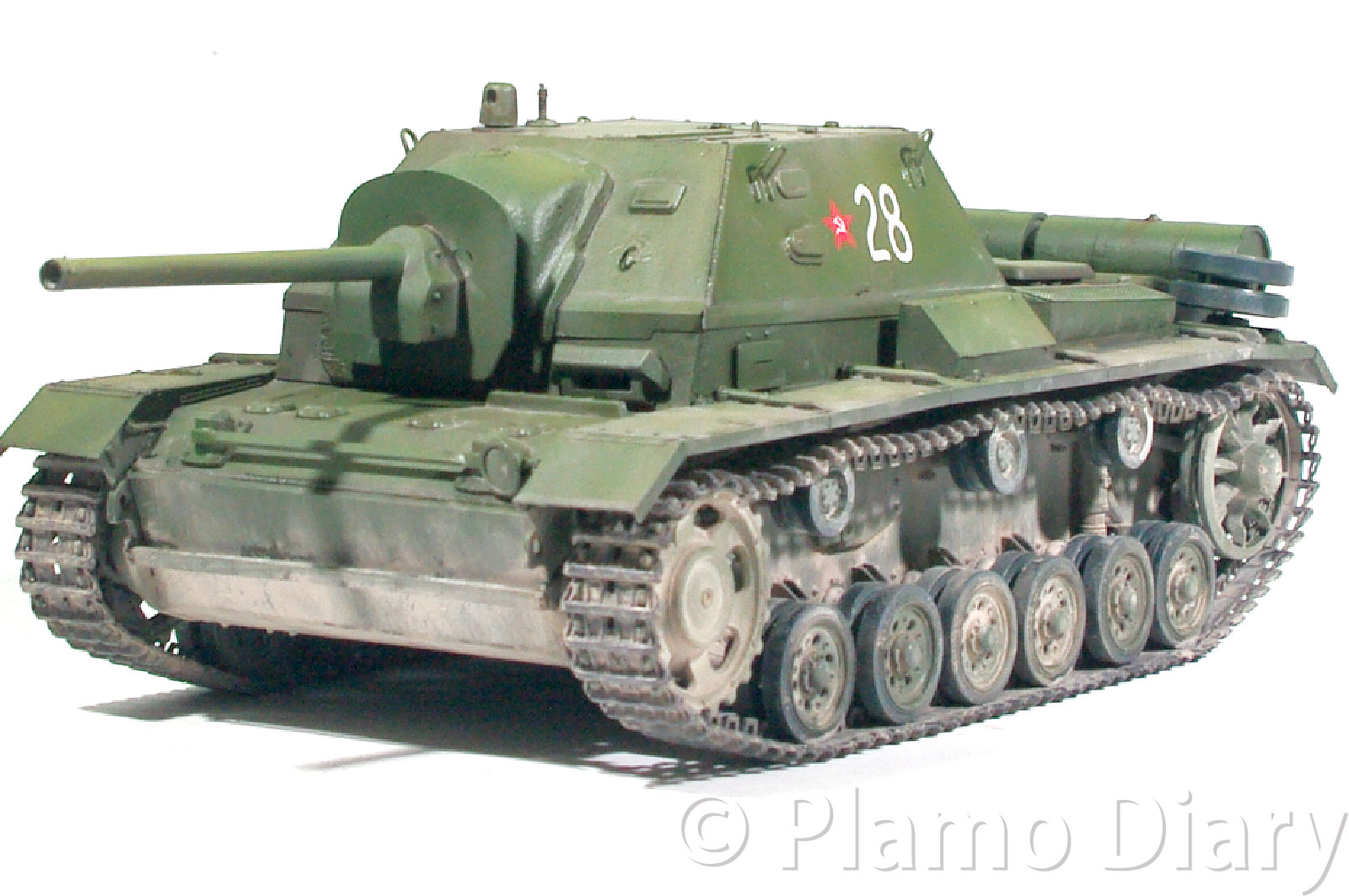 プラモ日記 » ソビエト・SU-76i自走砲 Op.405 製作開始