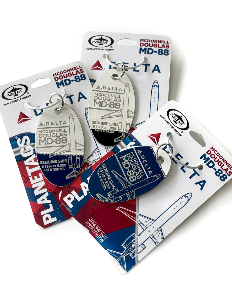 DELTA®- MD-88 プレーンタグ テール # N982DL |航空機のスキン