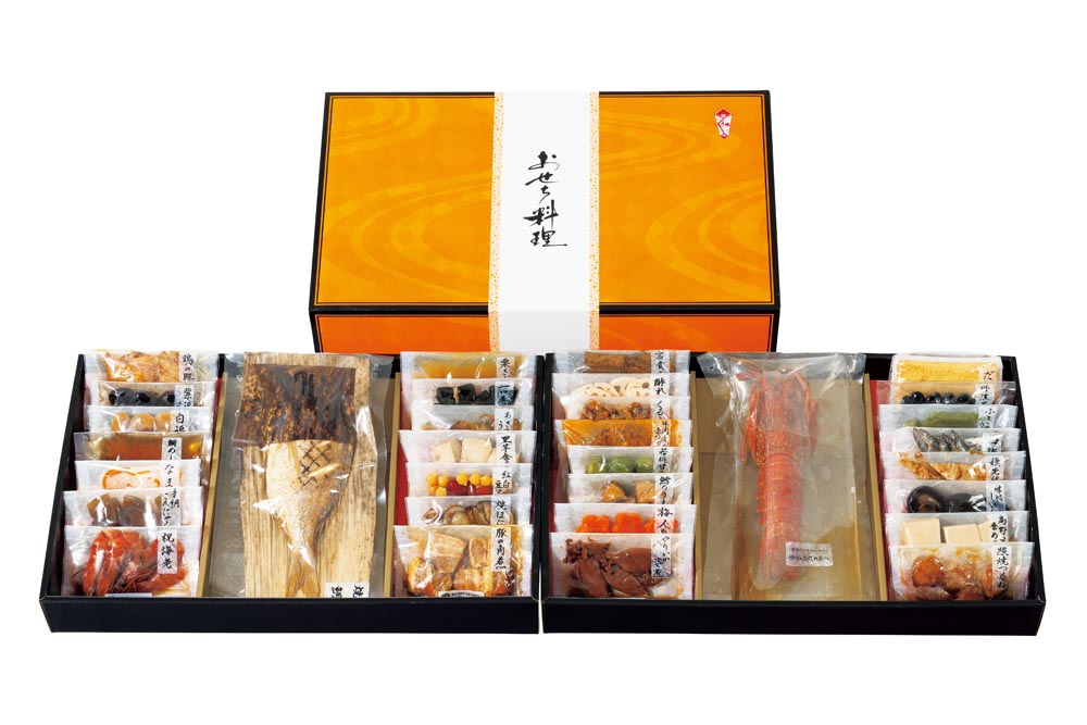 カモ井食品工業 おせちセット「飛翔」31品セット 鯛めしのだし付き 約3