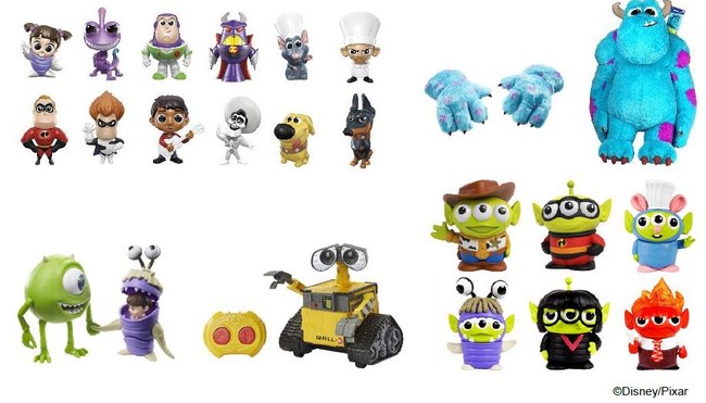 ピクサーの人気キャラクターが集結！ 映画のワンシーンを再現したり