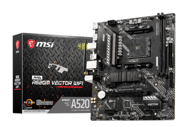 MSI、AMD第3世代Ryzen CPUに対応したA520チップセット搭載マザーボード