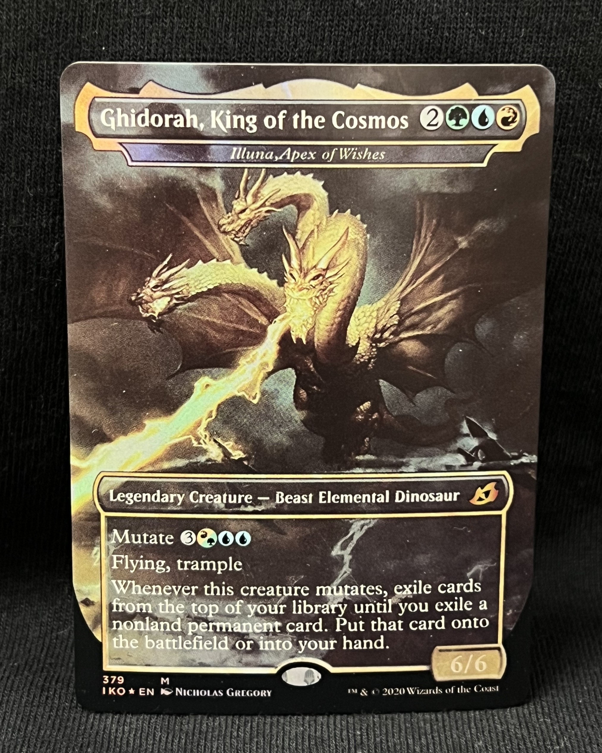 Ghidorah, King of the Cosmos (FOIL) - MTG Proxy Illuna, Apex of