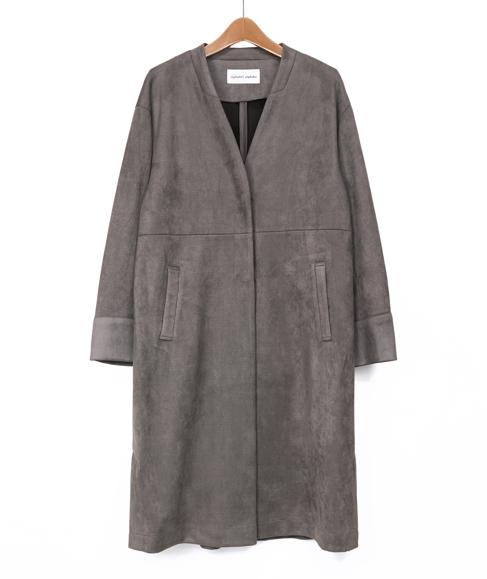 動画掲載】【新色追加】フェイクスエードコート(ジャケット・コート