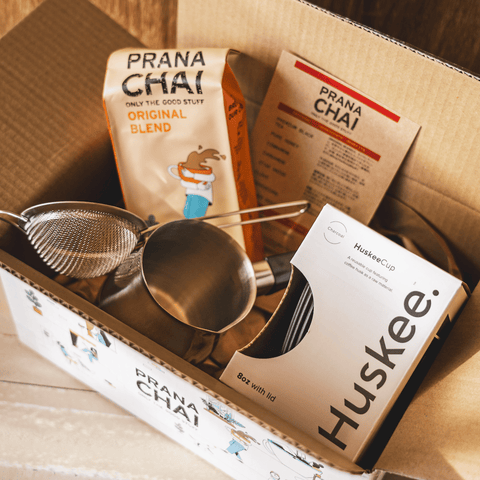 おうちチャイ” STARTER BOX (Huskee Cup 8oz チャコール) – PRANA CHAI