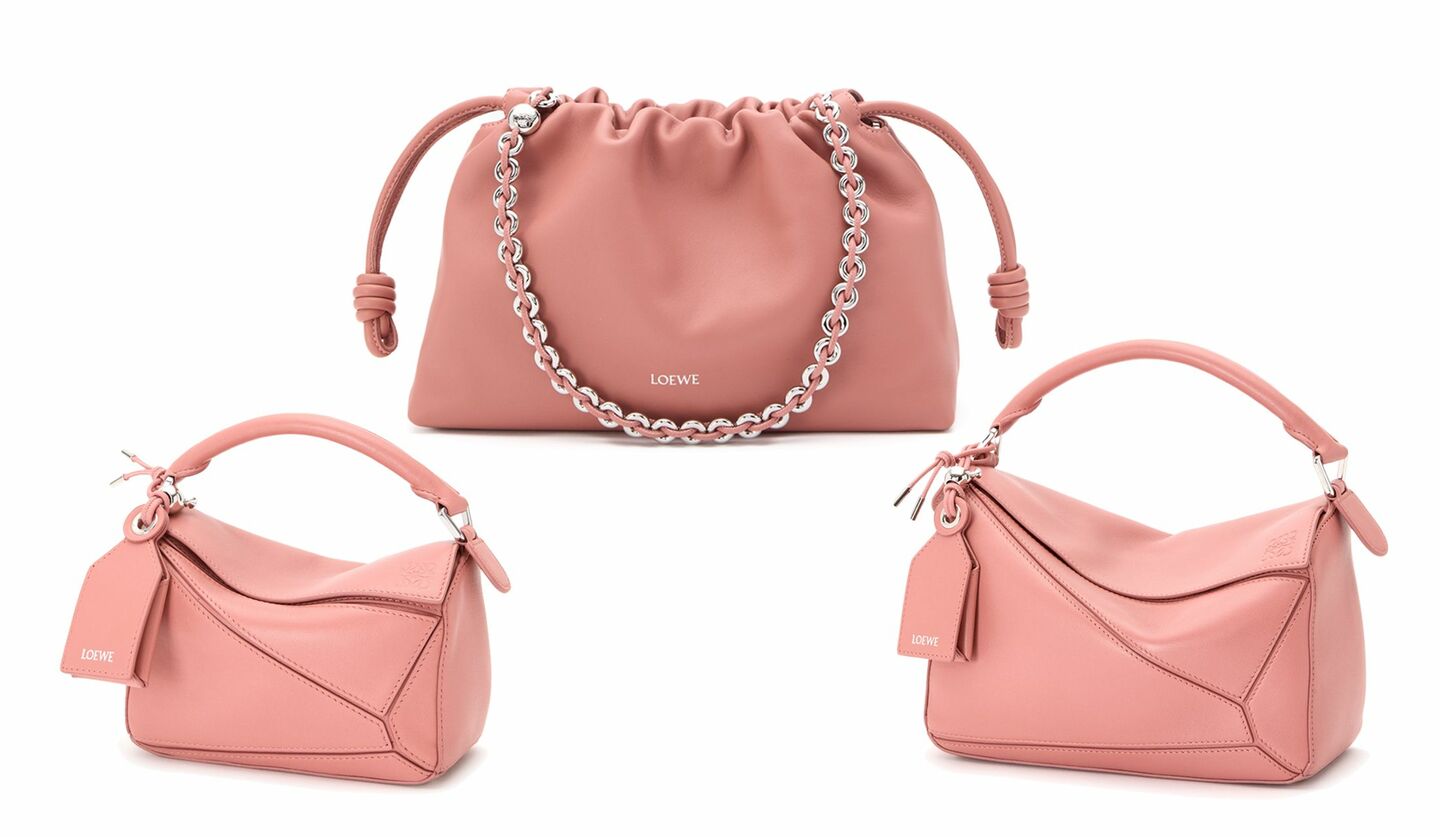 ロエベ】最旬カラフルバッグ3選｜マイルドなトーンのピンクが装いに