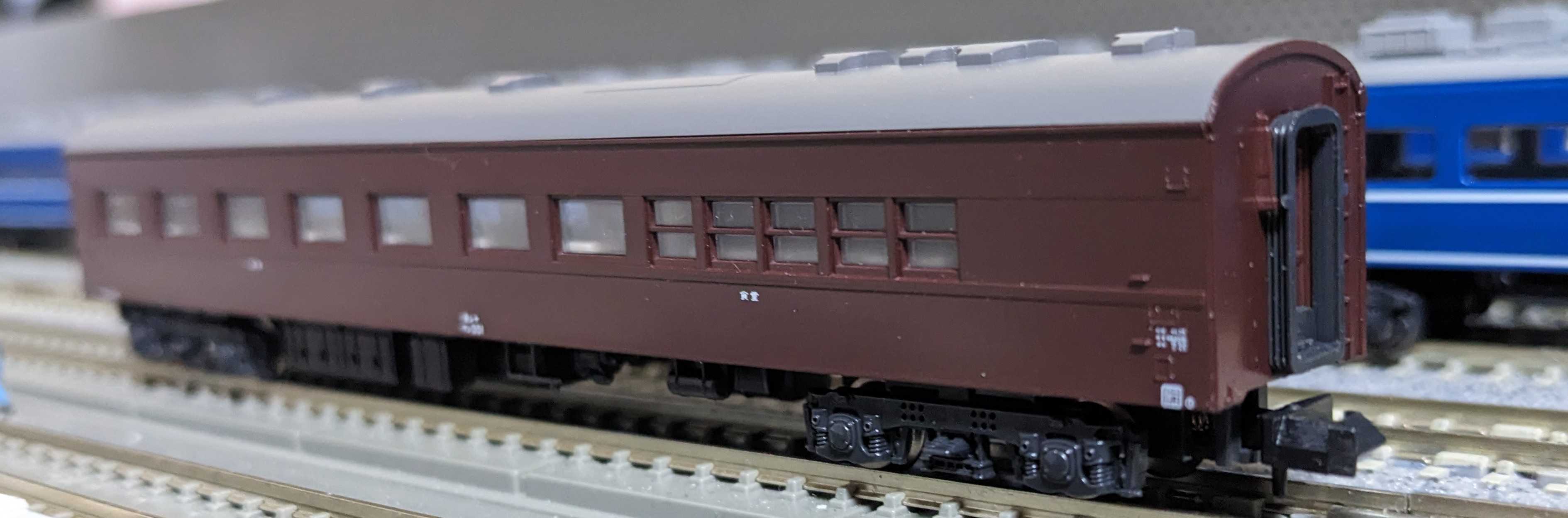 🔵🟡kato 513-1 マシ35 1 旧客車 食堂車 入線整備 全検 室内灯工事