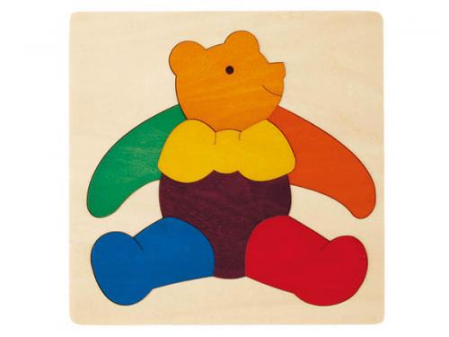 木のおもちゃ カルテット / ジョージラック カラフルパズル・くま