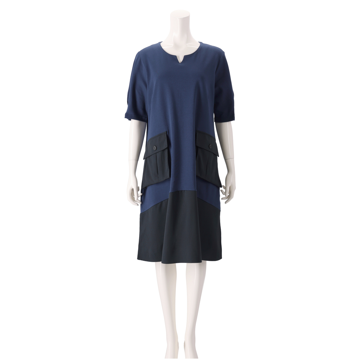 FRANCO FERRARO Milano 異素材チュニックワンピース FRANCO FERRARO