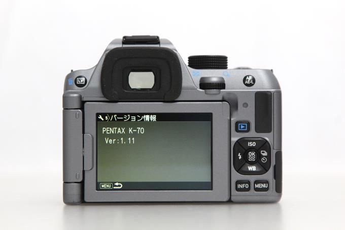 K-70 ボディ シルキーシルバー シャッター回数 約3600回以下 E084-2O3