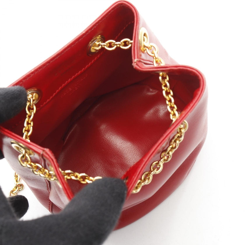 チェーンショルダーバッグ レザー レッド セリーヌ – RECLO