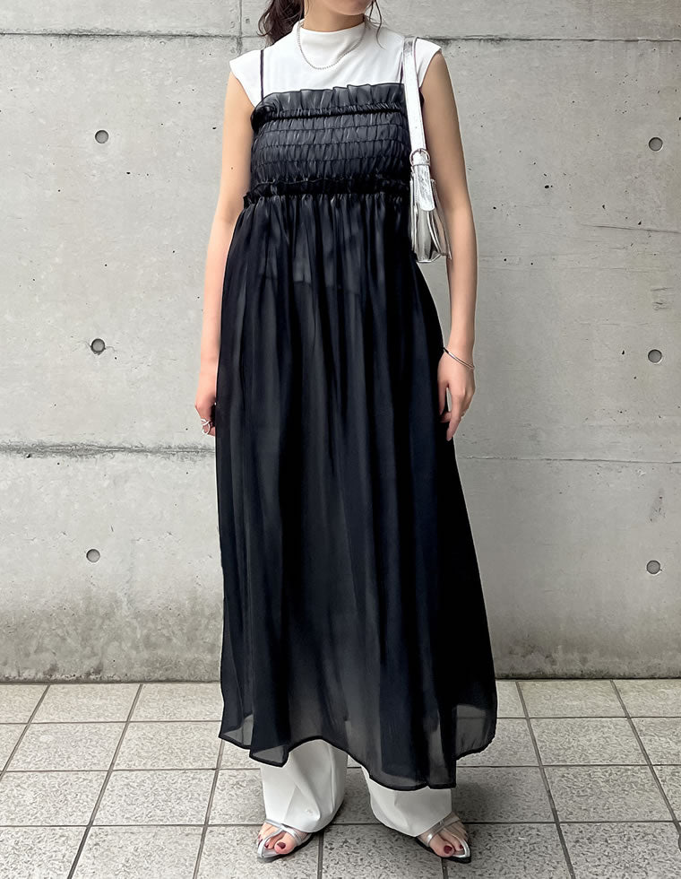 ラメオーガンジーキャミワンピース - ワンピース通販 | 人気レディース